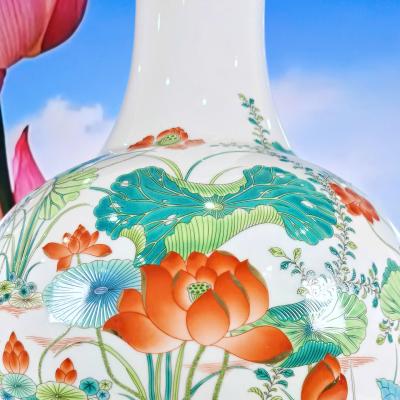 BÌNH HỌA TIẾT HOA SEN (LIÊN HOA)